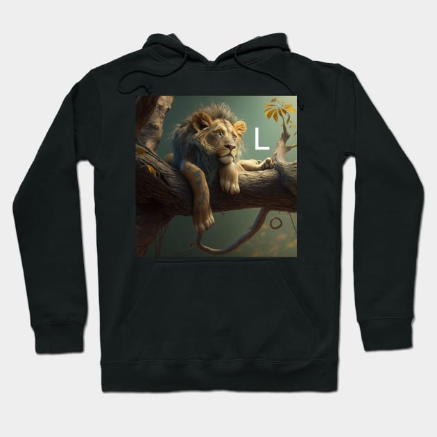 Letter L for Lounging Lion AdventuresOfSela Hoodie by Parody-is-King